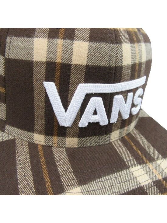 Vans Other - Vans Drop V Brown Plaid Flannel Snapback Hat Cap OS NEW